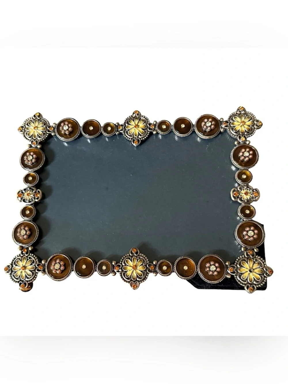 Z Gallerie Jeweled Picture Frames Bundle! Metal Enamel Crystals - Like New!
